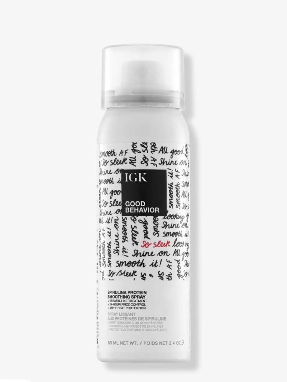 IGK GOOD BEHAVIOR Spirulina Protein Smoothing Heat Protectant - Travel